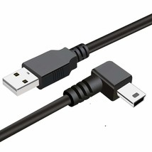 1M/3M Mini USB B 5 pin Male Right &amp;Left Angle 90 Degree to USB  Data &amp; charger  - £3.90 GBP+