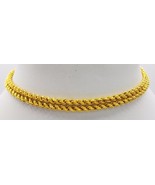 Rope Design  22k Yellow Gold Chain Hollow Rope Design Necklace 3.5 mm Mo... - €1.884,62 EUR