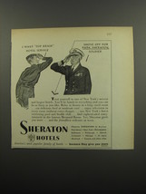 1951 Sheraton Hotels Ad - I want top brass hotel service - £14.60 GBP