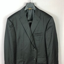 Hickey Freeman Black Stripe Notch Lapel Wool Suit Jacket Size 42R $675 - £39.31 GBP