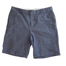 Old Navy Blue Chambray Ultimate Slim Built in Flex 10-inch Inseam Shorts Mens 38 - £12.81 GBP