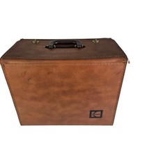 Kodak Carousel Slide Projector Vintage  Brown Leather Storage Case Only USA - £14.22 GBP