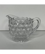 Fostoria Open Creamer Bowl 3&quot; Clear Glass Syrup SMALL American Vintage D... - $9.50