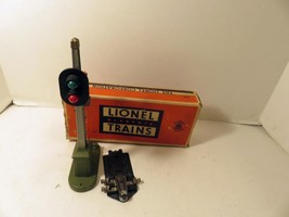 LIONEL TRAINS POST-WAR 153 BLOCK SIGNAL W/PLATE-BOXED - PAINTED BASE- 02... - £18.20 GBP