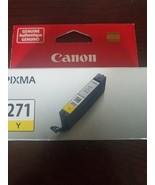 Genuine Canon CLI-271Y 271 Yellow Ink Cartridge Tank  (0393C001) - £25.59 GBP