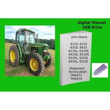 John Deere 6110 6210 6310 6410 Tractor Technical Repair Manual Set Read Desc. - £34.16 GBP