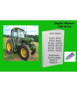 John Deere 6110 6210 6310 6410 Tractor Technical Repair Manual Set Read ... - £34.24 GBP