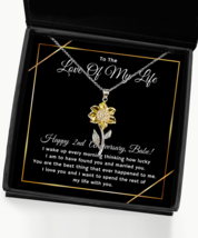 2nd Anniversary Gifts for Wife, Necklace Gifts For Wife, 2nd Wedding  - £39.92 GBP