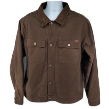 Woolrich Mens Jacket Size XL Button Up Barn Field Brown Sherpa Corduroy ... - £41.99 GBP