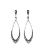 Sterling Silver Marcasite Drop Earrings - €31,74 EUR