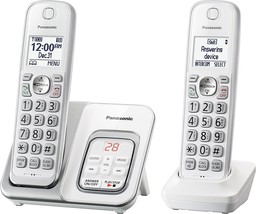 Panasonic DECT 6.0 Expandable Cordless Phone with Answering Machine and ... - £70.78 GBP