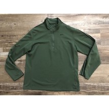 Nike Fit Dry Mens Large Green 1/4 Long Sleeve Pullover - £14.25 GBP