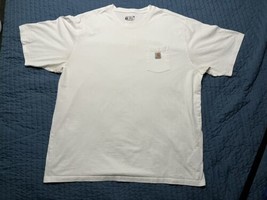 Carhartt Loose Fit T Shirt Short Sleeve Pocket White 3XL - $14.85