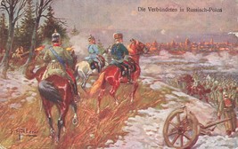 Die Verbündeten in Russisch-Polen-1916 WW1 MILITARY-AUSTRO-HUNGARY ARMY ... - $14.54