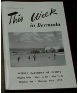 This Week In Bermuda,  October 4 thru October 10, 1970, Vintage Tour Boo... - $110.92 MXN