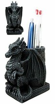 Ebros Medieval Fantasy Dragon Stationery Office Desktop Pen Pencil Holde... - £19.13 GBP