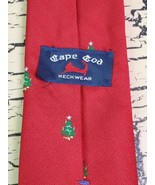 3 Vtg Christmas Tree Candy Cane &amp; Xmas Snowman Unisex Necktie Tie Lot Ca... - £11.40 GBP