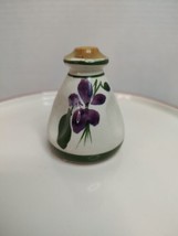 Vintage 2.25&quot; Torquay Violets Perfume Bottle Bud Vase Devon England Sealed - $14.96