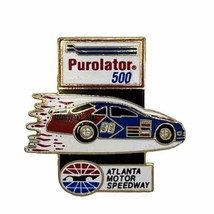 Purolator 500 Atlanta Motor Speedway NASCAR Race Racing Enamel Lapel Hat Pin - £6.25 GBP