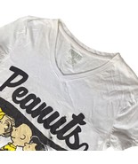 Peanuts Gang Women&#39;s V Neck Graphic Print T Shirt Size Medium Short Sleeve - €17,10 EUR