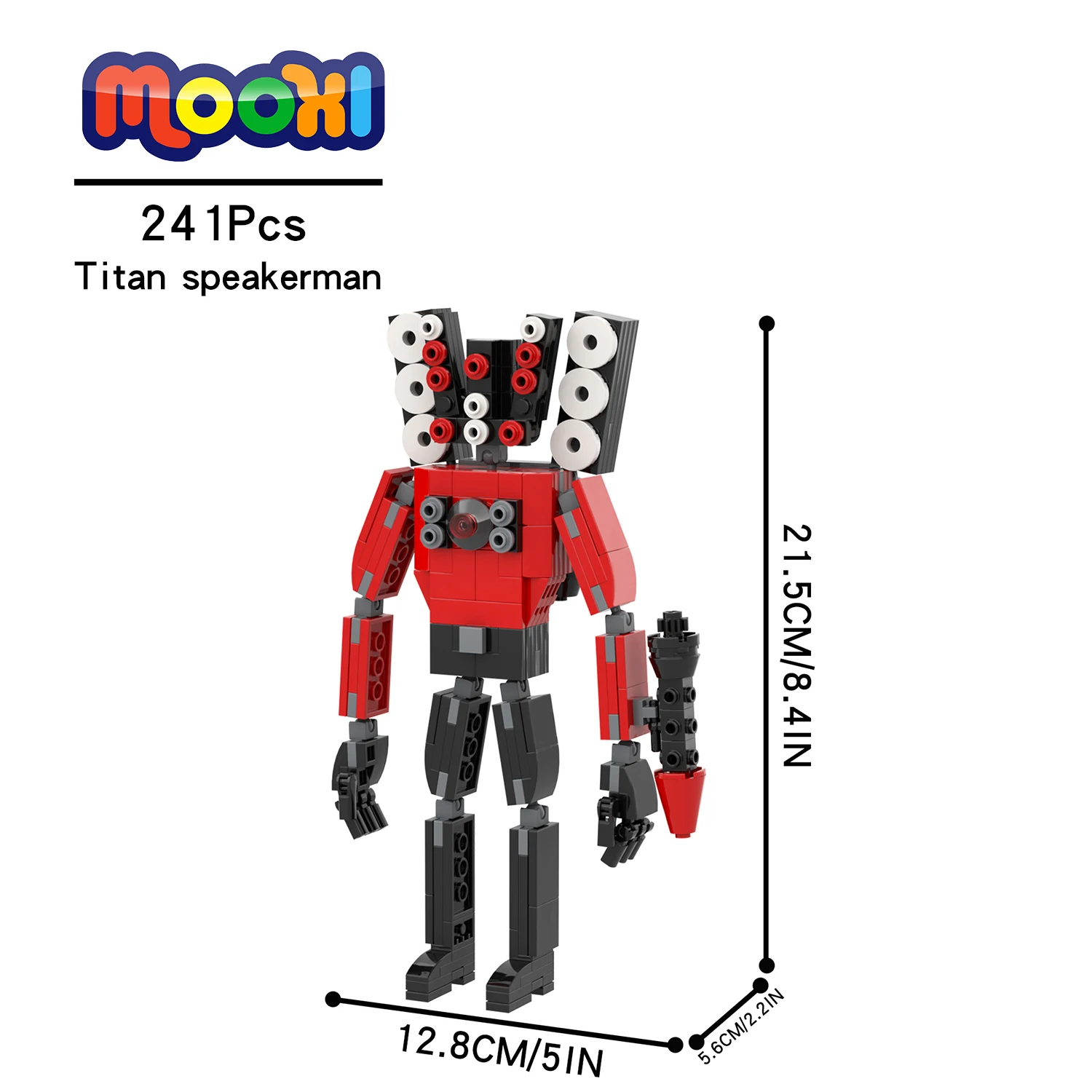 MOC1311 Skibidi Toilet Brick Titan Speakerman Brick Character Action Figure - £20.48 GBP