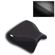 GSXR 1000 Seat Cover 2001 2002 Suzuki Black Carbon Fiber Rider Luimoto - $59.77