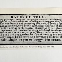 1970 Maine Lewiston Bridge Toll Rates Sign  Print Paper Ephemera 1823-1865 - $10.00