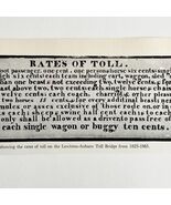 1970 Maine Lewiston Bridge Toll Rates Sign  Print Paper Ephemera 1823-1865 - €8,52 EUR
