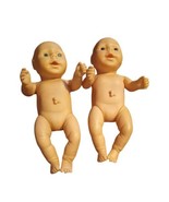 Vintage Babies Newborn Girl Twins Dolls Anatomically Correct Realistic 12&quot;  - £22.02 GBP
