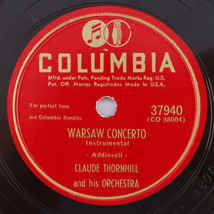 Claude Thornhill  - Warsaw Concerto / Love For Love - 1947 78 rpm Record 37940 - £9.74 GBP