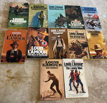 Louis L&#39;Amour Westerns Bantam Vintage Paperback Books Various Titles Lot of 12 - £19.54 GBP