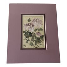 Chinese Brush Painting Floral Art Charlotte Fung Miller 8x10 Framed - $30.60