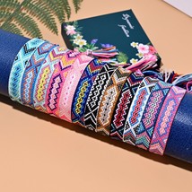 12Pcs/Lot Handmade Friendship Bracelet for Women Bohemian Boho Weave Macrame Adj - £31.23 GBP