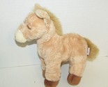 Gund plush Sweet Feet pony horse firm standing tan brown feet sleepy clo... - $10.39