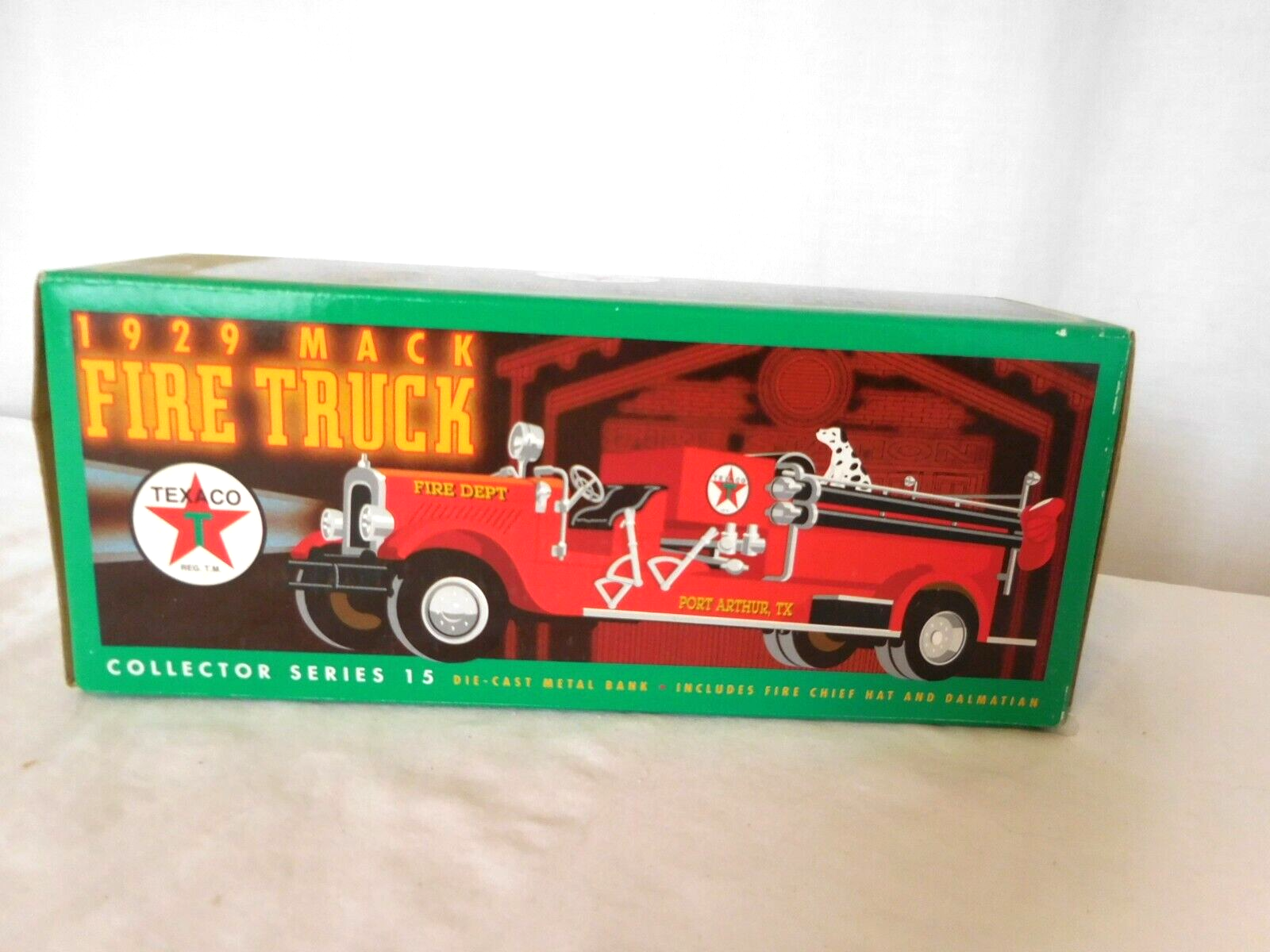 Ertl 1929 Mack Fire Truck Bank Texaco Collector Series 15 F415 Never Displayed - $11.88