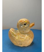 Orange Glitter Duck, Orange Duck, Duck, Resin Art, Handmade, With Gift Box - $27.31 CAD