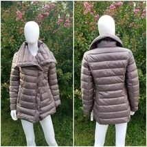 Tahari Chloe lightweight down filled short quilted asymmetric jacket XS - $83.30