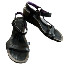 Teva Cabrillo 9 Womens Black Leather Slingback Sandals 1002370 - $39.59