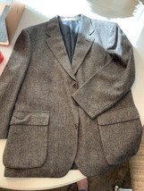 Vintage Nordstrom The Natural Style dark grey tweed blazer, size XLR - £68.45 GBP