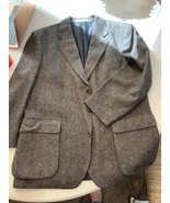 Vintage Nordstrom The Natural Style dark grey tweed blazer, size XLR - £68.12 GBP