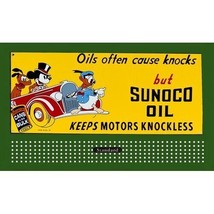Sunoco Oil Knockless Glossy Billboard Insert LIONEL/AMERICAN Flyer - £5.57 GBP