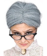 PAPER MAGIC GREY GRANNY BUN WIG OLD LADY HALLOWEEN COSTUME ACCESSORY 657... - $13.74