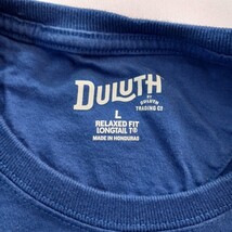 Duluth Trading Men's Relaxed Fit Longtail T Cotton Blue T-Shirt Long Sleeve Sz L image 3