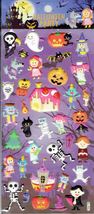3D Halloween Monster Ghost Witch Kindergarten Sticker Size 19x10 cm/7.5x4 inch - £4.02 GBP