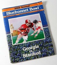 1978 Bluebonnet Bowl 20th Astrodome Houston Georgia vs Stanford Football Program - £10.78 GBP