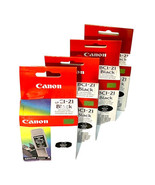 4X Canon BCI-21 Black Ink Cartridge, OEM Genuine for S100, BJC-2000/4000... - $16.39