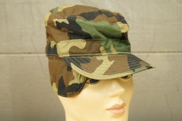 US Military Army Uniform Cap Hat Woodland Camo 8415-01-134-3178 7-1/8 - £15.81 GBP