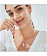 MOISSANITE CROSS NECKLACE for Women (Free Shipping)  - $99.95