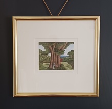 Thomas McKnight Framed Aquatint-Pan&#39;s Oak-2012 signed and numbered - £454.79 GBP