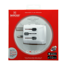 New  Skross World Travel Adapter PRO Light - World White - £23.72 GBP